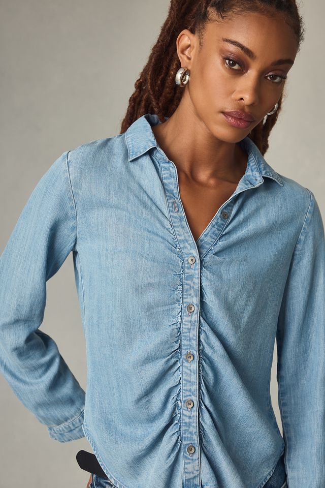 Cloth & Stone Shirred Buttondown Shirt #2