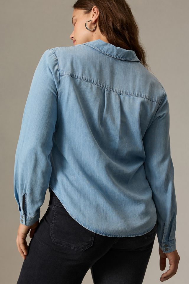 Cloth & Stone Shirred Buttondown Shirt #6