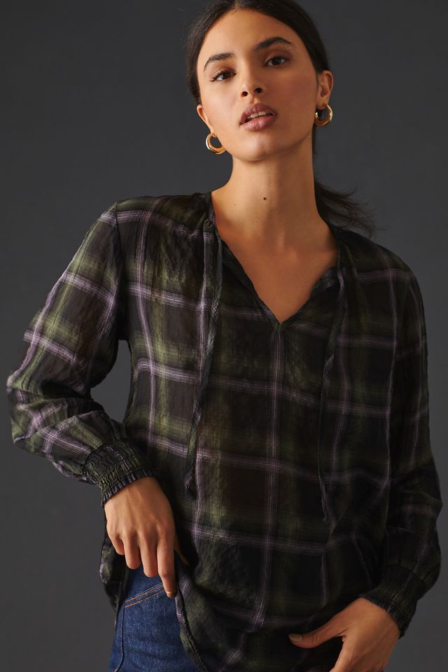 Cloth & Stone Tie-Neck Pullover Blouse #3