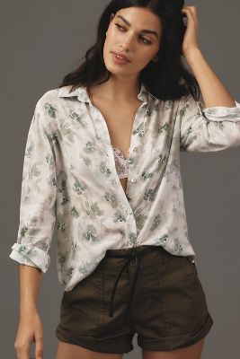 Shop Cloth & Stone Printed Buttondown Shirt In Multicolor