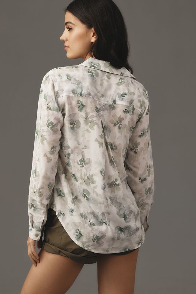 Cloth & Stone Printed Buttondown Shirt | Anthropologie