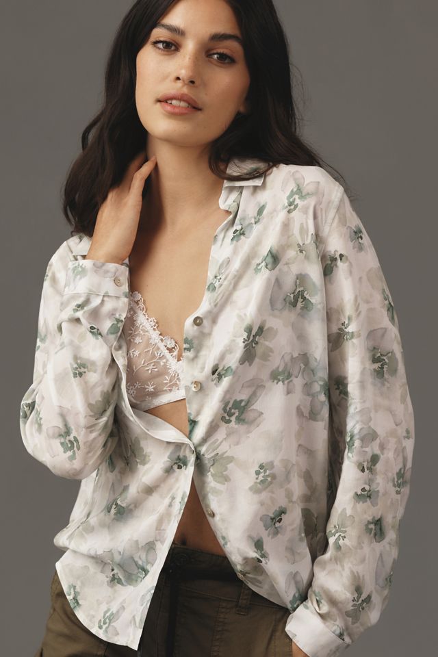 Cloth & Stone Printed Buttondown Shirt | Anthropologie UK