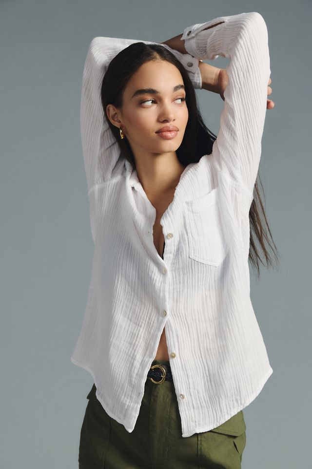 Bella Dahl Textured Buttondown Blouse #1