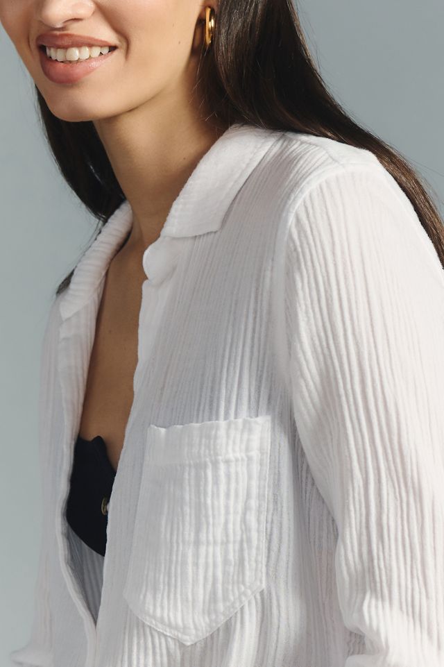 Bella Dahl Textured Buttondown Blouse #3