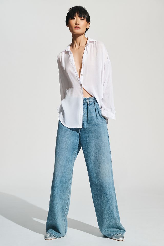 Bella Dahl Flowy Beach Buttondown Blouse