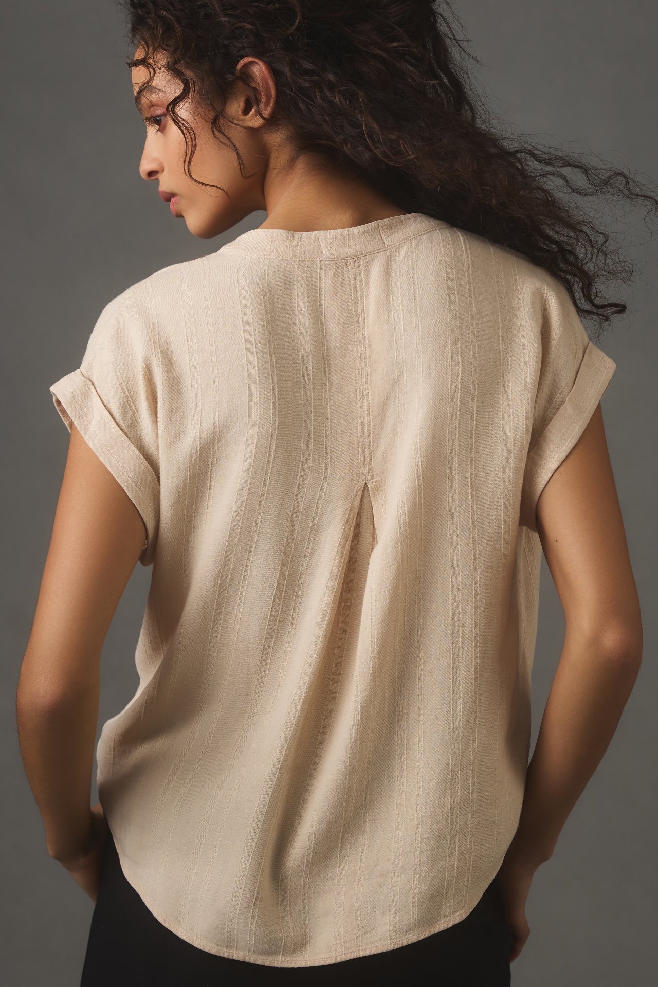 Cloth & Stone Short-Sleeve Henley Top