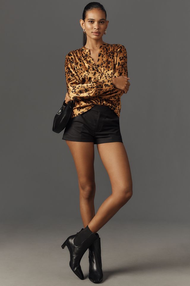 Cloth & Stone Animal Print Henley Top #2