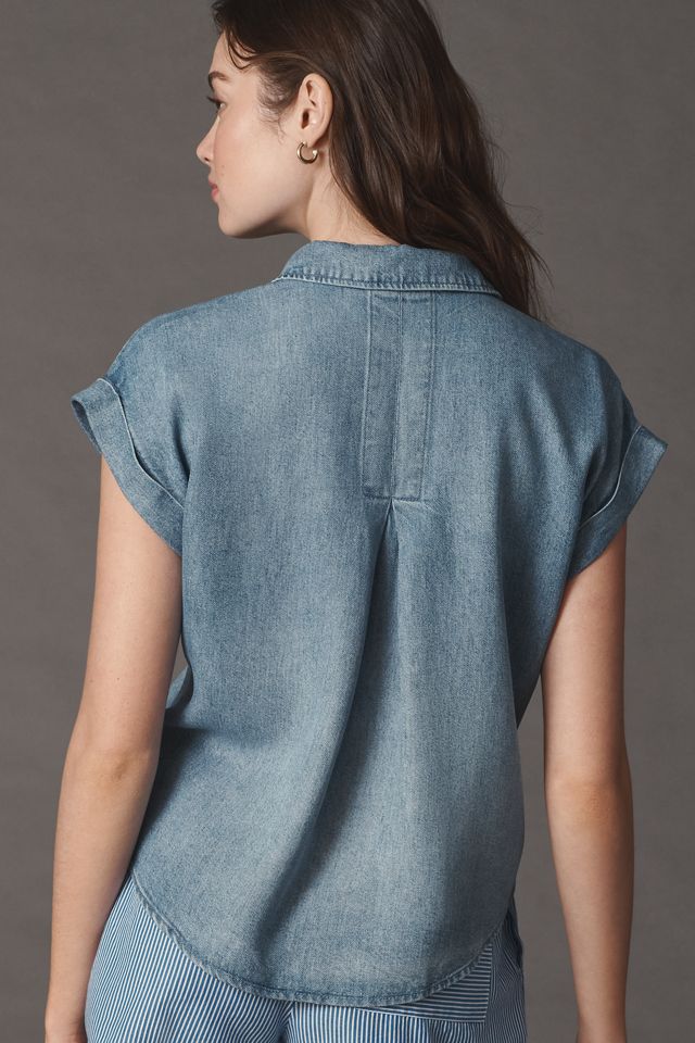 Cloth & Stone Denim Muscle Buttondown Shirt #1