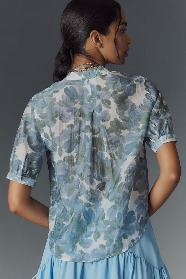 Cloth & Stone Half-Placket Printed Blouse #1