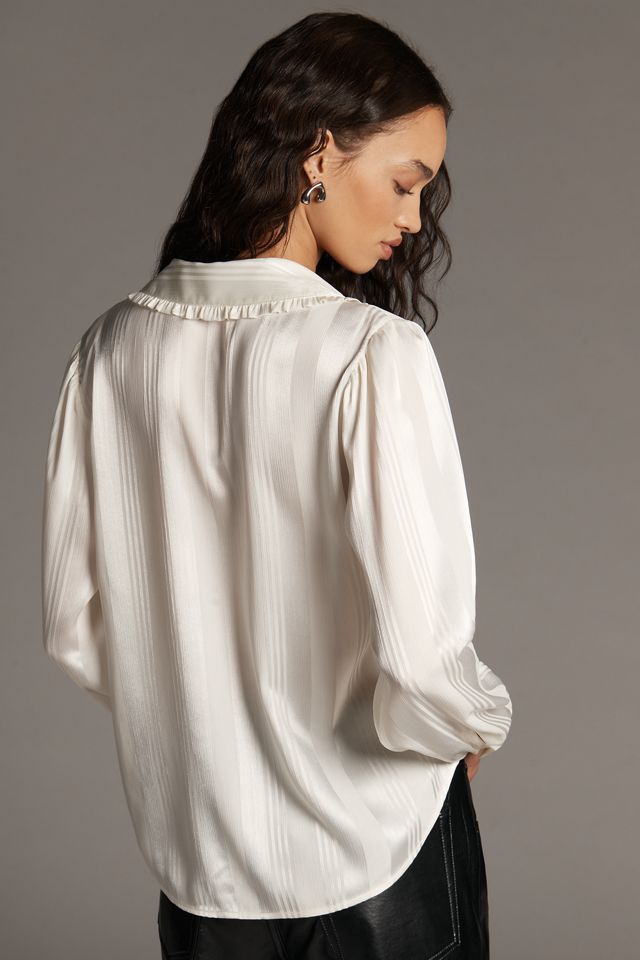 Cloth & Stone Silky Collared Buttondown Blouse #2