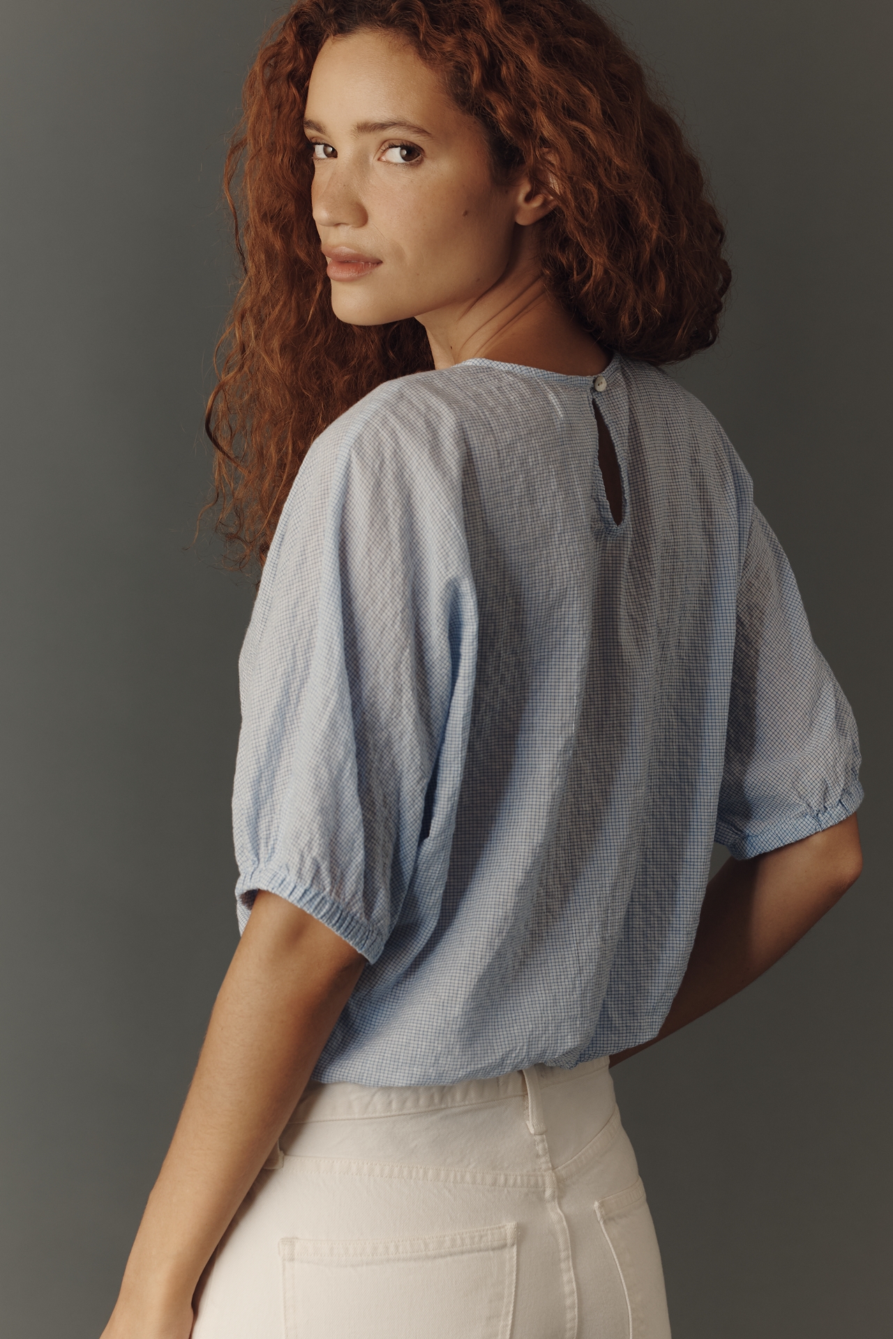 Cloth & Stone Cinched Waist Blouse