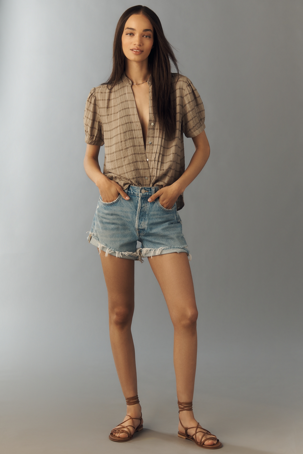 Cloth & Stone Textured Buttondown Shirt