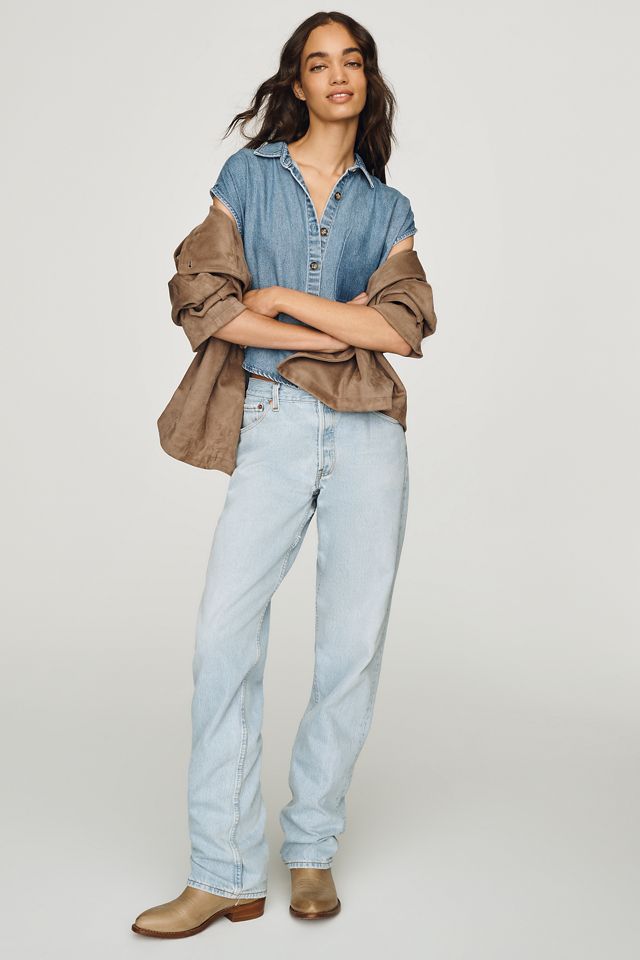 Cloth & Stone Denim Buttondown Shirt #3
