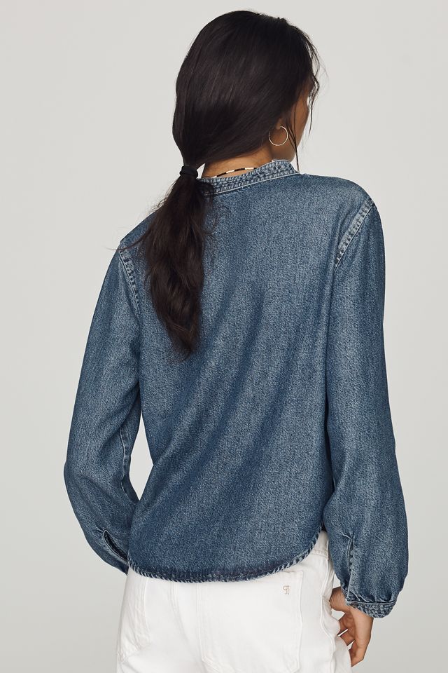 Cloth & Stone Denim Henley Shirt #3