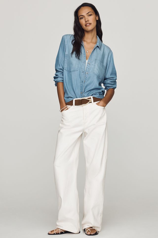 Cloth & Stone Double-Pocket Denim Buttondown Shirt #3