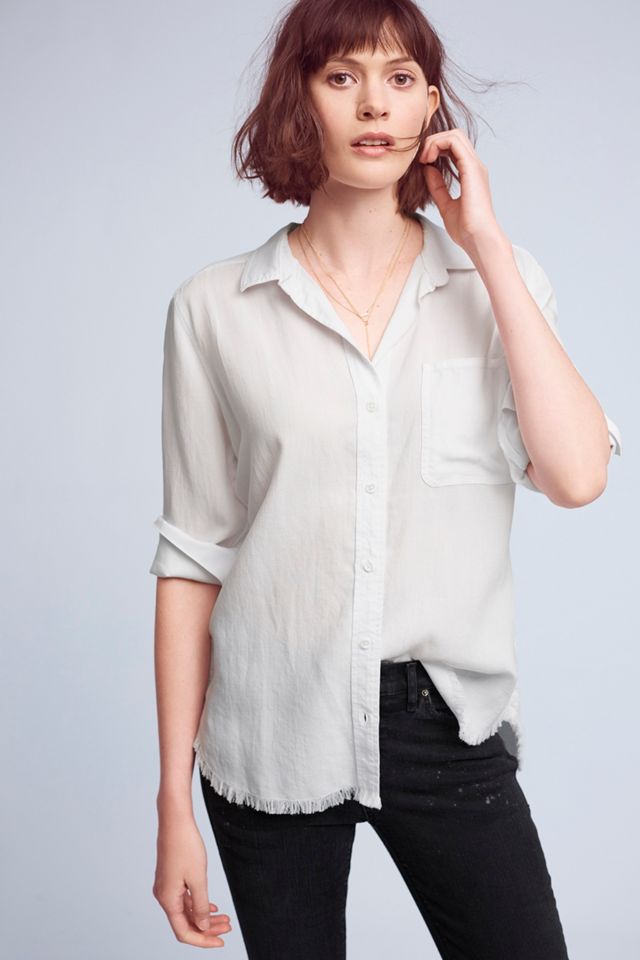 Frayed-Hem Buttondown #2