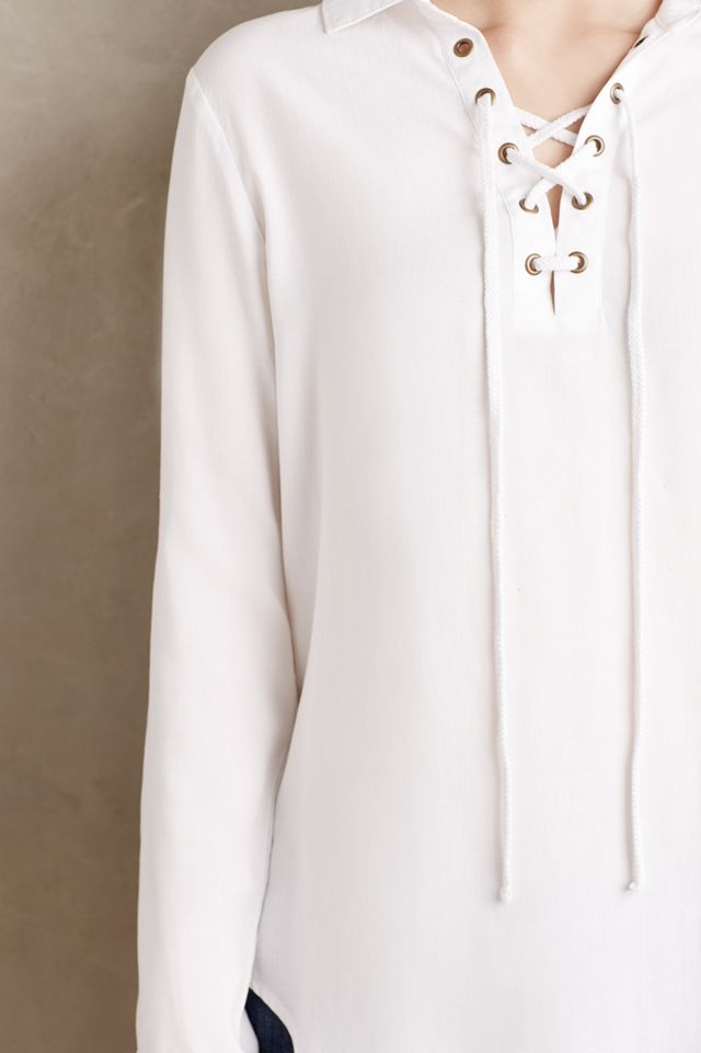 Lace-Up Henley #3