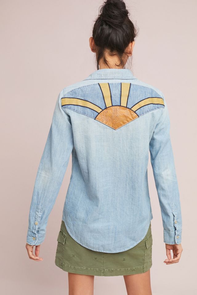 MOTHER Painted Chambray Buttondown #2