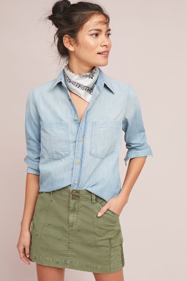 MOTHER Painted Chambray Buttondown #3