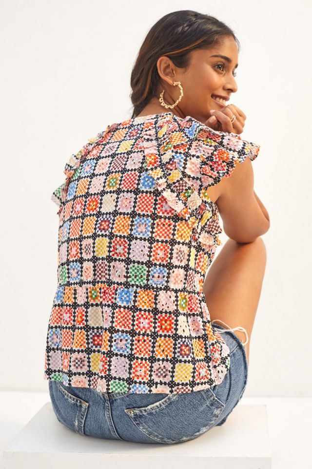 Maeve Ruffled Buttondown Blouse #2