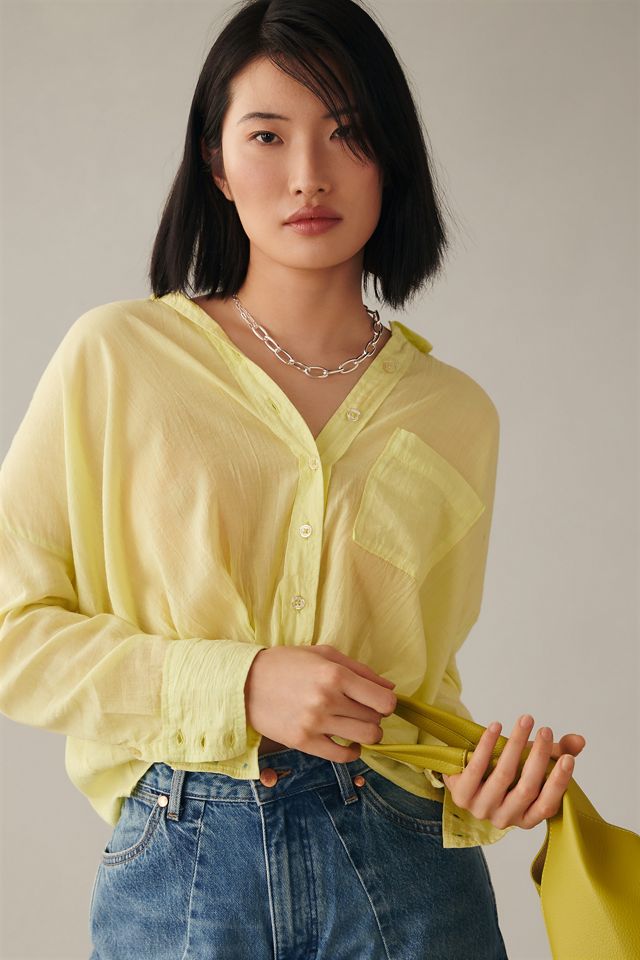 Pilcro Twist-Front Blouse #4