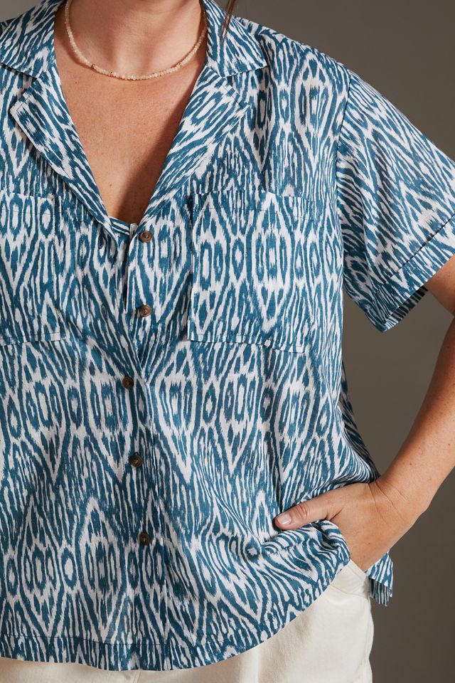 Pilcro Printed Voile Surf Shirt #5