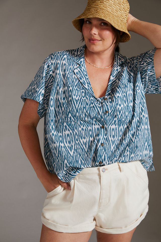 Pilcro Printed Voile Surf Shirt #4