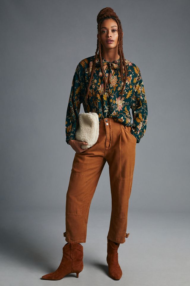 The Tavi Tie-Neck Buttondown Blouse by Pilcro #2