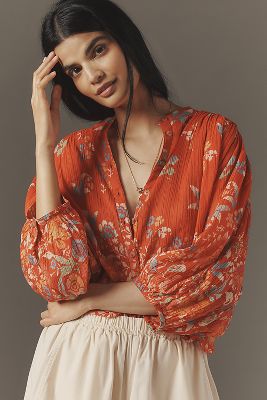 PILCRO THE SIDNEY BATWING BLOUSE BY PILCRO: SHRUNKEN EDITION 
