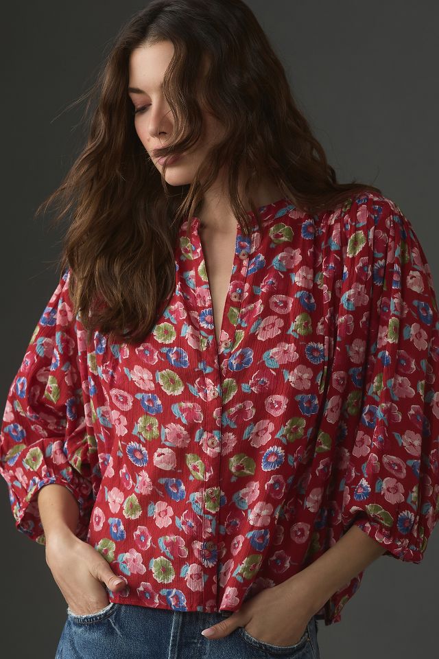 The Sidney Batwing Blouse by Pilcro: Shrunken Edition | Anthropologie