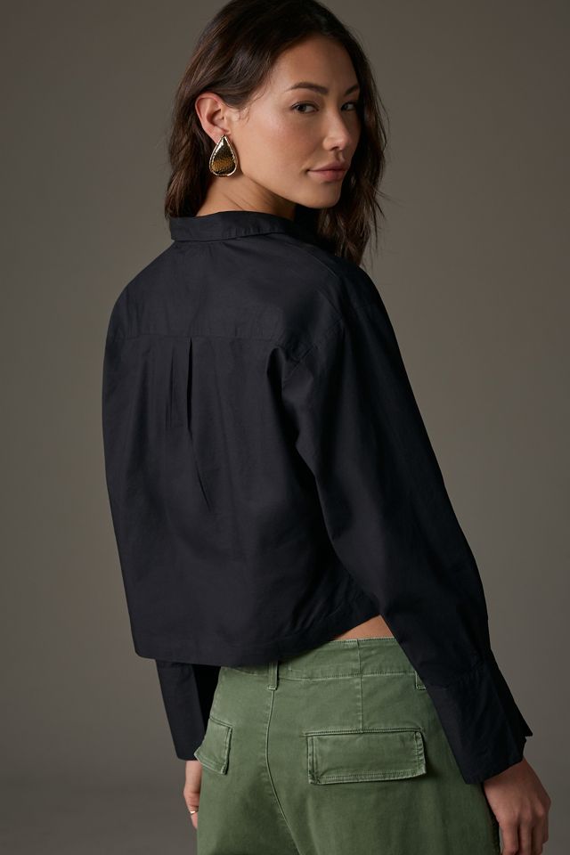 Maeve Poplin Rugby Popover Blouse #1