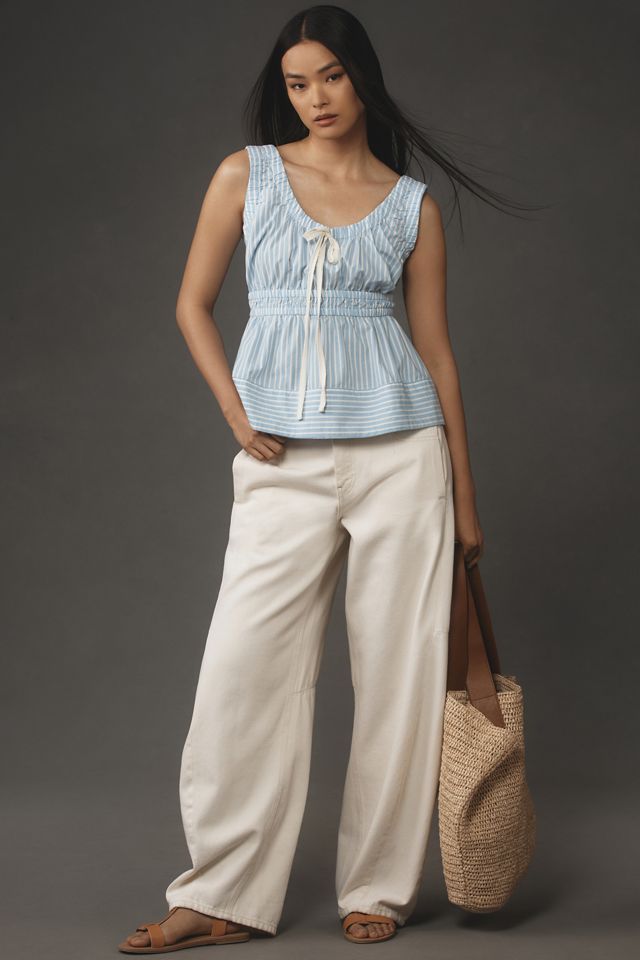 By Anthropologie Sleeveless Smocked Top #2
