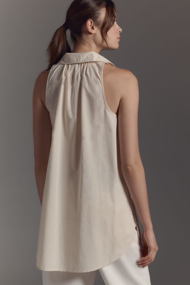 Maeve Sleeveless V-Neck Blouse #1