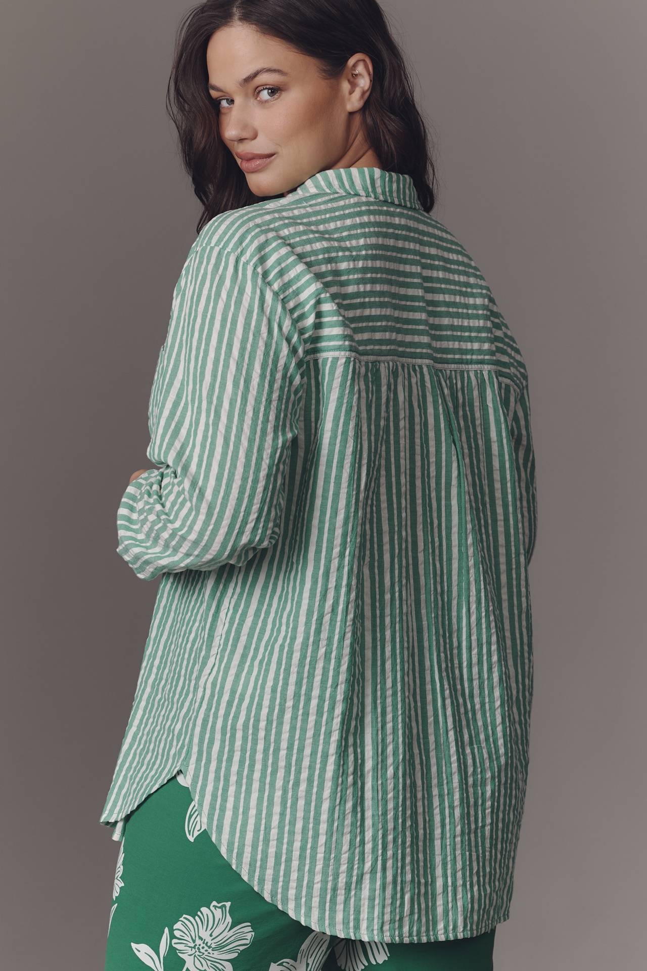 The Hadley Relaxed Buttondown Shirt by Pilcro​: Striped Edition