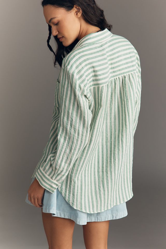 The Hadley Relaxed Buttondown Shirt by Pilcro​: Striped Edition