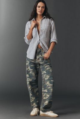 Pilcro Hadley 100% Cotton Striped Buttondown Shirt