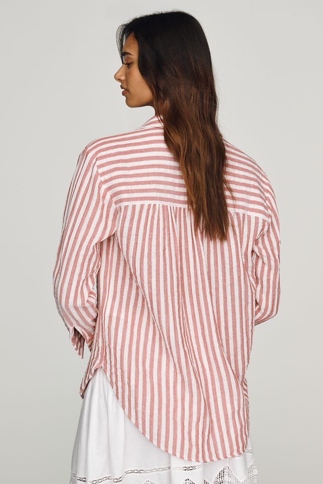 Pilcro Hadley 100% Cotton Striped Buttondown Shirt #2
