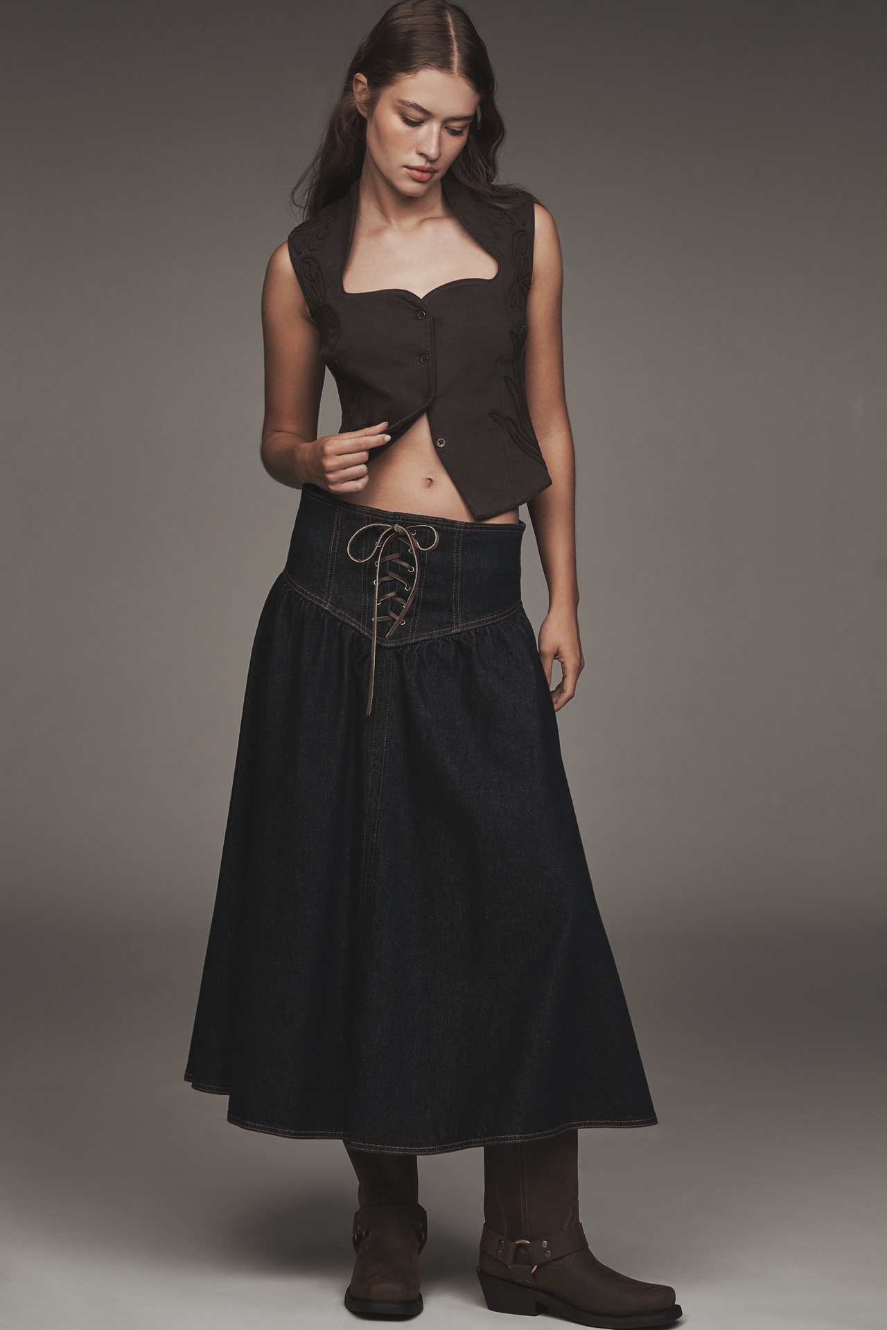 By Anthropologie Sculpted Vest Top