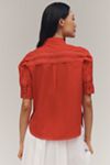 Pilcro Short-Sleeve Reworked Buttondown Shirt