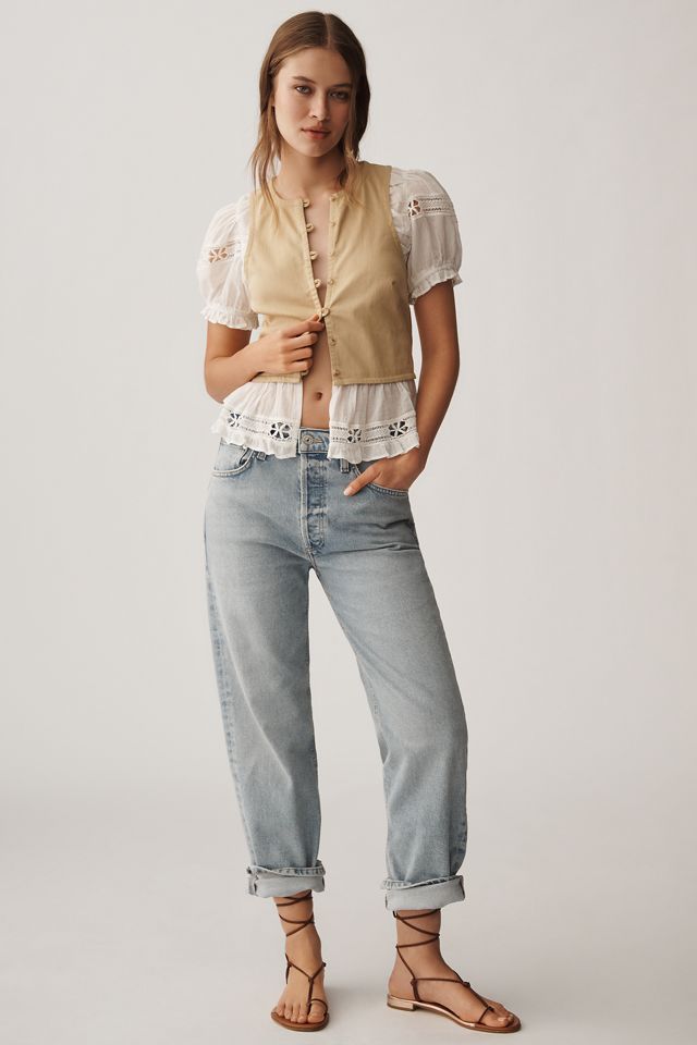 By Anthropologie Puff-Sleeve Twofer Top #2