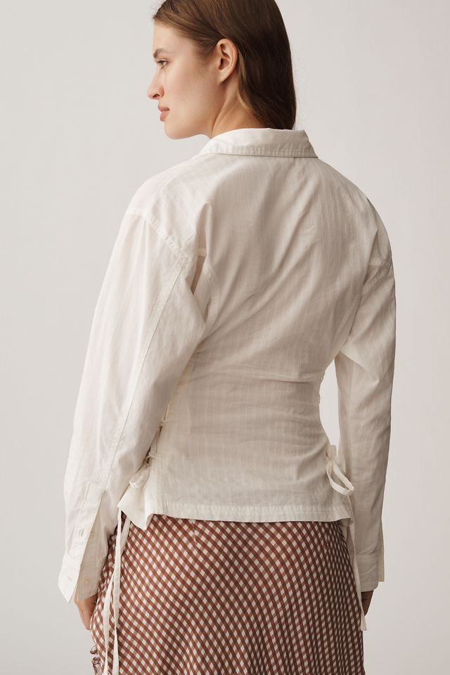 Chemise boutonnée à plis Pilcro à manches longues #1