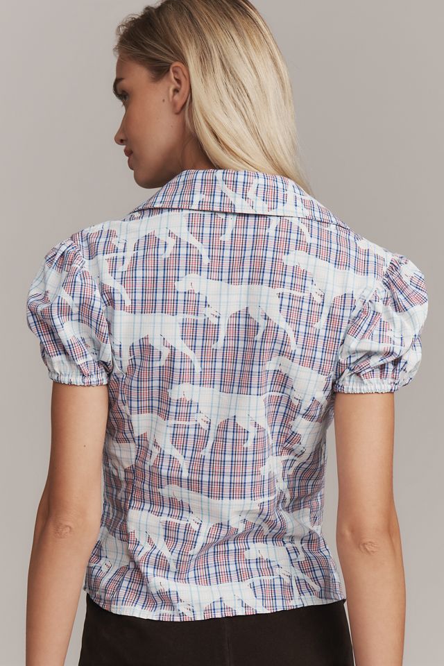 Maeve Puff-Sleeve Blouse #1