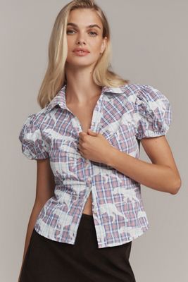 Maeve Puff-Sleeve Blouse