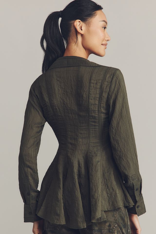 Maeve Waisted Buttondown Tunic #1