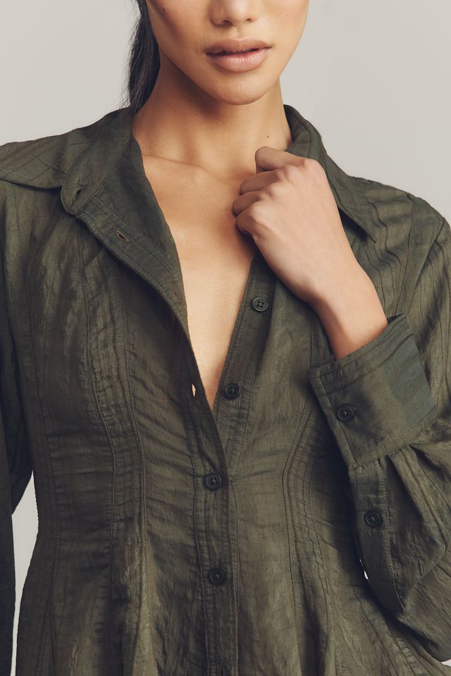 Maeve Waisted Buttondown Tunic #3