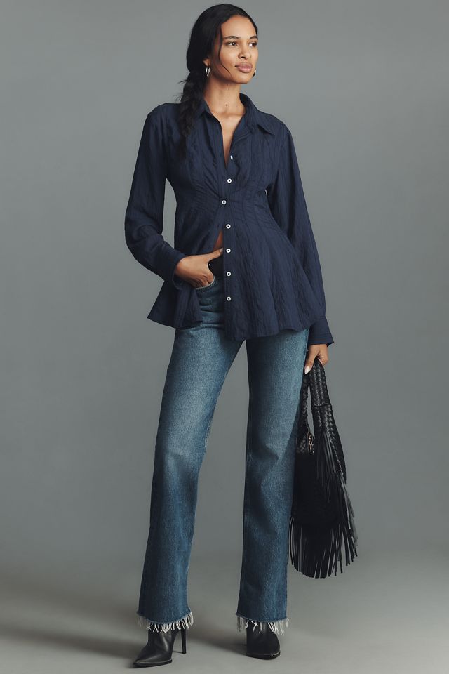 Maeve Waisted Buttondown Tunic