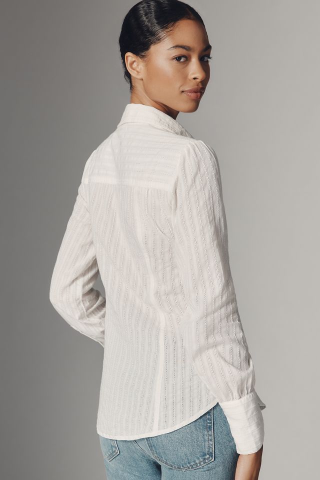 Pilcro Long-Sleeve Seamed Slim Buttondown Shirt #1