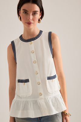 Veste à volants boutonnée Maeve