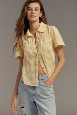 Pilcro Cotton Buttondown Blouse