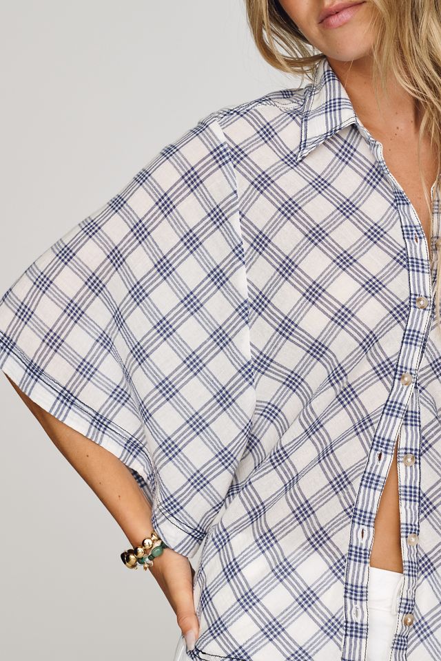 Pilcro 100% Cotton Cape-Sleeve Blouse #3